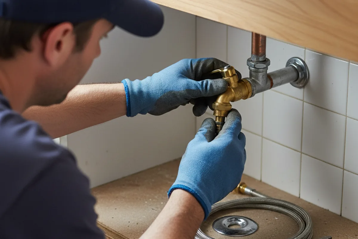 Shutoff valve and fitting work during Faucet and Fixture Repair in East Northport